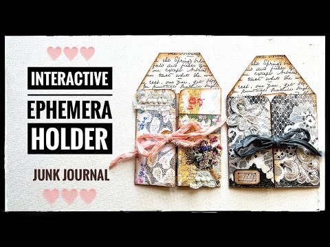Interactive Ephemera Holder - Junk Journal