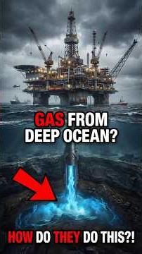How LNG Gas Is Extracted From Deep Ocean?! 😱 #shorts #ocean