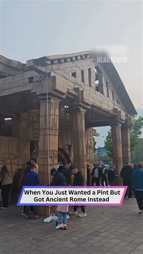 They built a Roman Colosseum replica using only cardboard and tape