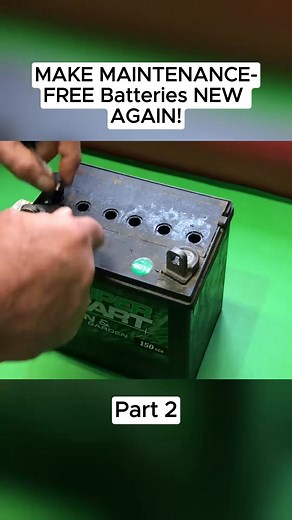 61K views · 499 reactions | MAKE MAINTENANCE-FREE Batteries NEW AGAIN! #foryou #fyp #car | Remove Rust In Engine Parts | Facebook