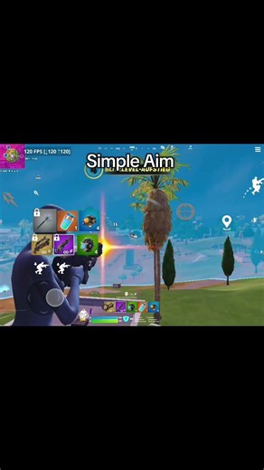Aimbot on mobile 🎯 #fortnite #fortnitemobile60fps #120fps #gaming #fncs