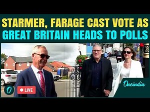 UK Elections LIVE: Starmer, Nigel Farage Cast Their Votes as England, Scotland & Wales Head to Polls
