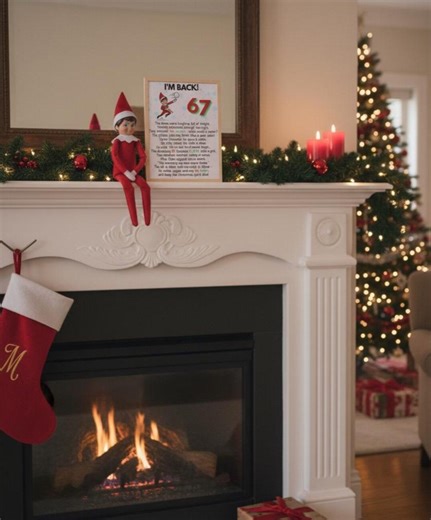 Elf Arrival 67 I'm Back Letter Return Letter Christmas Elf I'm Back Elf Welcome Christmas Elf Letter From Your Elf Printable Template - Etsy Canada