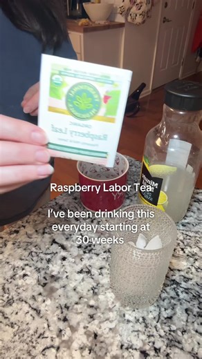 So yummy too. I look forward to it every night #labortea #rasberryleaftea #redraspberryleaftea #raspberryteaforpregnancy #pregnancytea #laborprep #32weekspregnant #raspberrylabortea