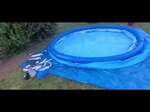 15 foot Intex pool setup