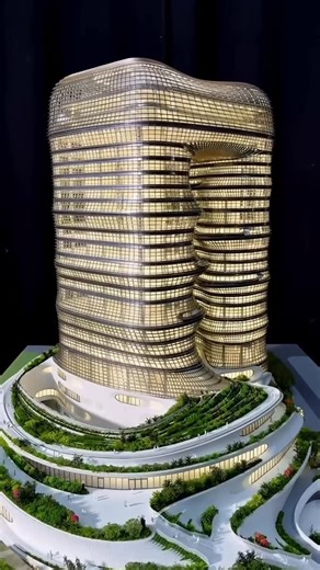 Archibest on Instagram: "The landmark architectural model made for the Zaha team, @zahahadidarchitects the Yidan Center Building in Shenzhen, China, by @jyd.models with a scale of 1-150, is used for the architectural design exhibition held by Zaha in Shenzhen. #scalemodel #architecturalmodel #miniaturemodel #modelmaking #architecture"