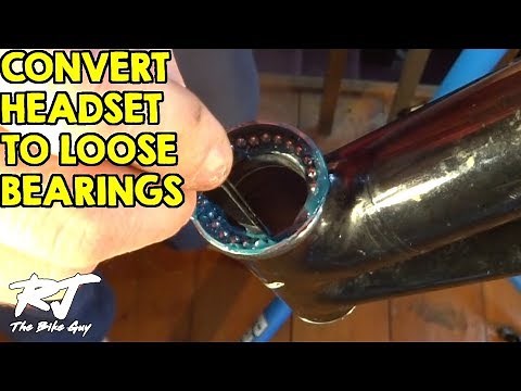 Replace Caged Bearings With Loose Bearings In Bike Headset
