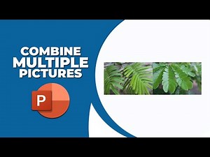 How to combine multiple pictures into one in PowerPoint