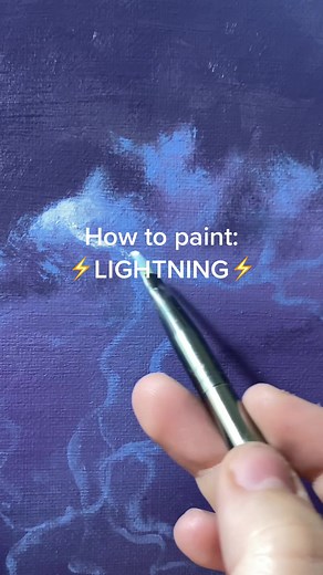 How to Paint Lightning: Acrylics, Guache, Oils, Tutorial
