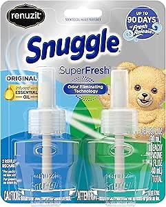Renuzit Snuggle Scented Oil Refill for Plugin Air Fresheners, SuperFresh Original, 2 Count