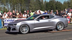Camaro SS Burnout & Drag Action!