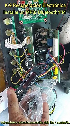 Correct connection of an MP3/Bluetooth/FM player. Link in the video description.