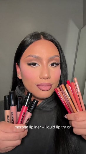 Matte Liquid Lipstick & Lipliner Try On | Morphe Cosmetics