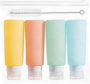 MICEBAY 6 oz Condiment Squeeze Bottles, Leakproof Salad Dressing Container