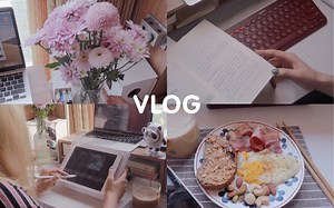 VLOG｜休息日如何远离手机？｜周末日常｜“太纠结女孩”自我反思｜咖啡厅学习｜早起 健身 读书笔记｜充实的周末记录