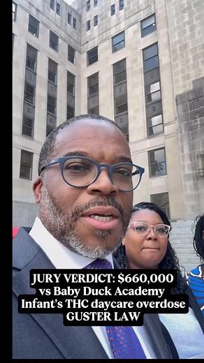 Eric L. Welch Guster | Baby Duck Academy found liable by a Jefferson County jury for infant THC exposure and overdose. Eric Guster and the Guster Law Firm... | Instagram