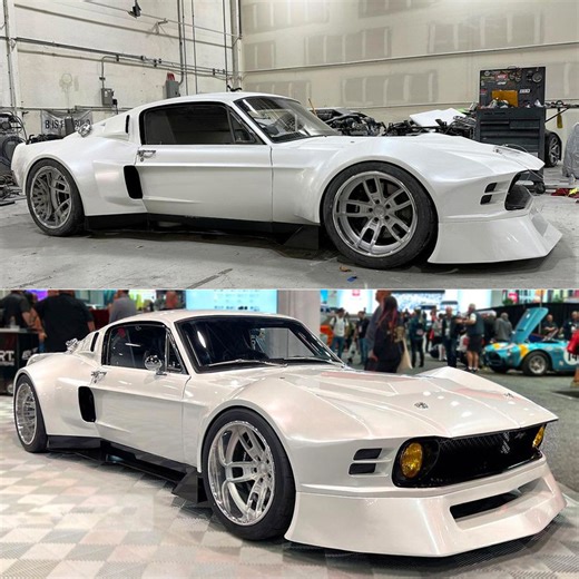 Crazy Mid-Engine '67 Ford Mustang Fastback SEMA Concept Started Out as a Bugatti Veyron Movie Car