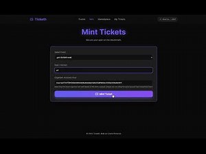 Ticketh: On-Chain NFT Ticketing on Linera Protocol