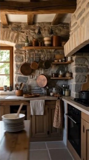 🤩 Rustic Kitchen Goals! Tour These Stunning Stone & Wood Designs 🪵