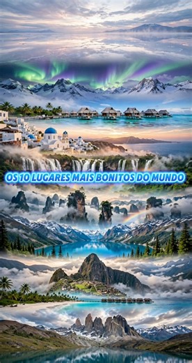 Lugares mais bonitos do mundo #Viagem #Turismo #LugaresIncríveis #Natureza #mundo