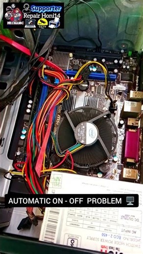 computer fan on off problemcomputer power on but no displaycpu fan on off automatically