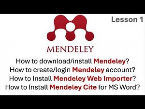 How to Install Medeley, Web Importer, and Mendeley Cite in Word ? Complete Setup Guide!