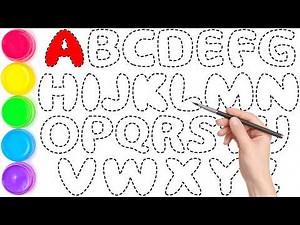 Satisfying Video for Kids, Easy Draw and Paint Alphabet A - Z and Numbers 1 to 100 Easy Step by Step