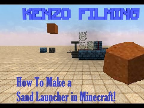 Minecraft - How To Make a Sand Launcher!
