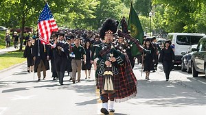 9.1K views · 331 reactions | It wouldn't be a Dartmouth commencement without Joshua Marks '96. He's led the commencement day procession for 22 years, including his own graduation. | Dartmouth | Facebook