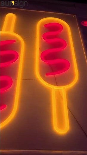 🌭 Neon Hot Dog Sign — Bold Glow, Mouthwatering Vibes