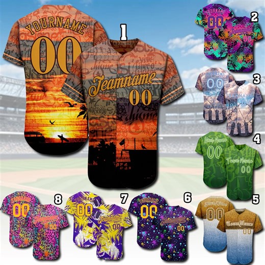 Custom Baseball Jersey: Personalized Team Uniform, Breathable Polyester - Etsy