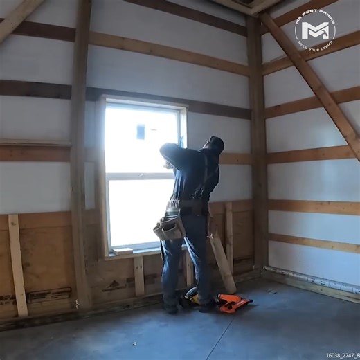 54K views · 443 reactions | Interior Framing of a Single Story Barndominium | MR Post Frame | Facebook
