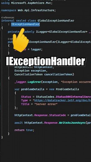 ASP.NET Core 8 new feature: IExceptionHandler