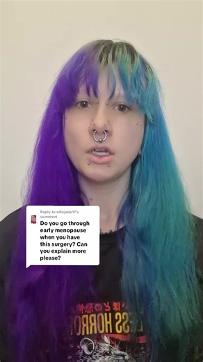 Replying to @elliejade17 No menopause for me just yet as I had an ovary sparing procedure #hysterectomy #uterus #surgery