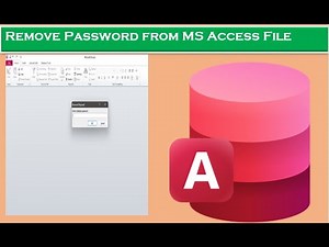 How to Remove Password from MS Access Database || Decrypt and Encrypt MS Database Access