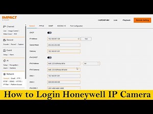 How to Login Honeywell IP Camera