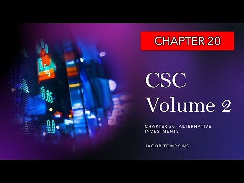 CSC Chapter 20: Alternative Investments (Canadian Securities Course)