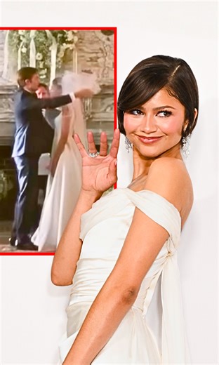 Zendaya reveals wedding dress look 🚨
