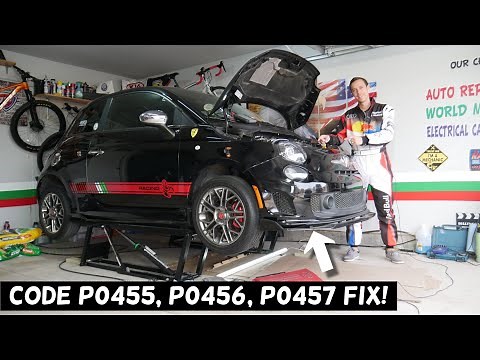 FIAT 500 CODE P0455 P0456 P0457 EVAP SYSTEM LEAK FIX, FIAT 500 ABARTH