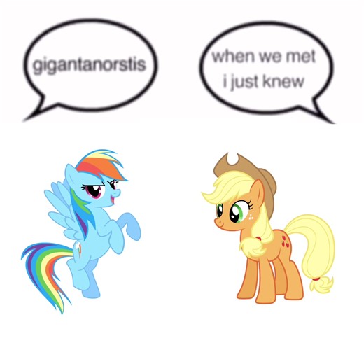 this works for so many ships but i had to do the faves #mlp #fyp #mylittlepony #applejack #rainbowdash #appledash #ship