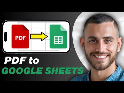 How To Convert PDF File To Google Sheets | Easy Guide