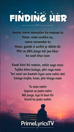 Finding Her (Lyrics) ❤️ | Full Song Lyrics Video | PrimeLyrics-TV #SongLyrics #Love ⭐#music#trending