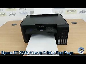 Epson Ecotank ET-2750: How to Print a Nozzle Check Test Page