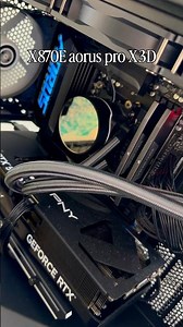 Installing the ​⁠AMD aorus​⁠ X870E PRO X3D motherboard