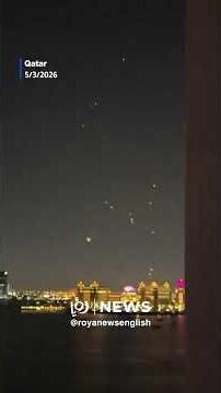 Missile interception over Doha