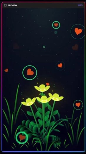 No Images. No Canvas. Just Pure Code 🌸 | Blooming Night Garden Animation