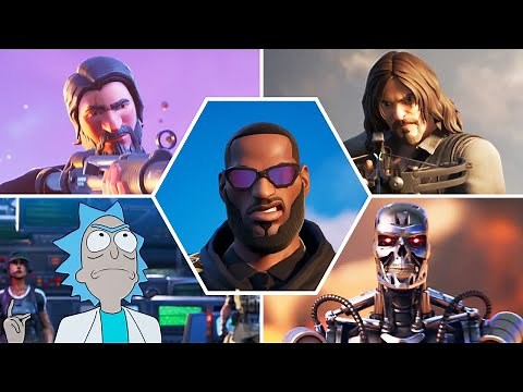 Fortnite All Crossover Trailers and Cutscenes (Season 1 - 17) - Marvel, DC, Gaming Legends & More!
