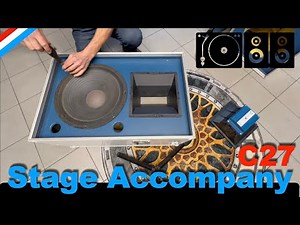 Vintage PA system revived - Stage Accompany C27 loudspeaker with rare ribbon tweeter, DJ Bobo