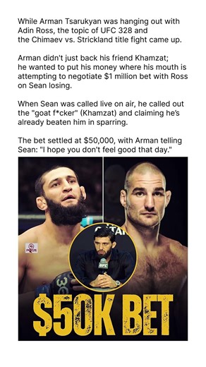 Arman Tsarukyan’s $50K Against Sean Strickland!