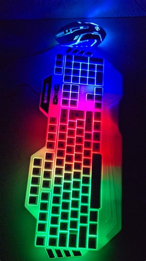 Zebronics RGB Keyboard Mouse Combo Unboxing and RGB Light On